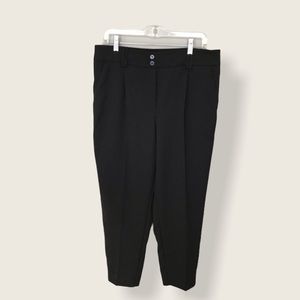 Reitmans | black cropped dress pants size 14